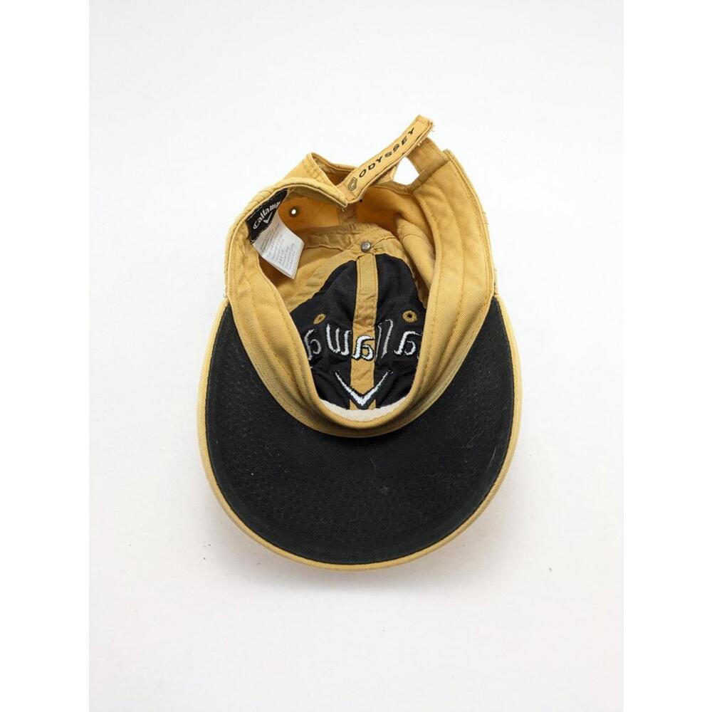 Mens Callaway Golf Tour i Series Odyssey Yellow Gold Adjustable Golf Hat Cap - Picture 5 of 5